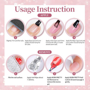 Jelly Gel TS43 Dancing Flake 10ml Gel Nail Polish BORN PRETTY