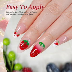 6 Colors Jelly Gel J58 Bubble Fruit 7ml Gel Nail Polish BORN PRETTY