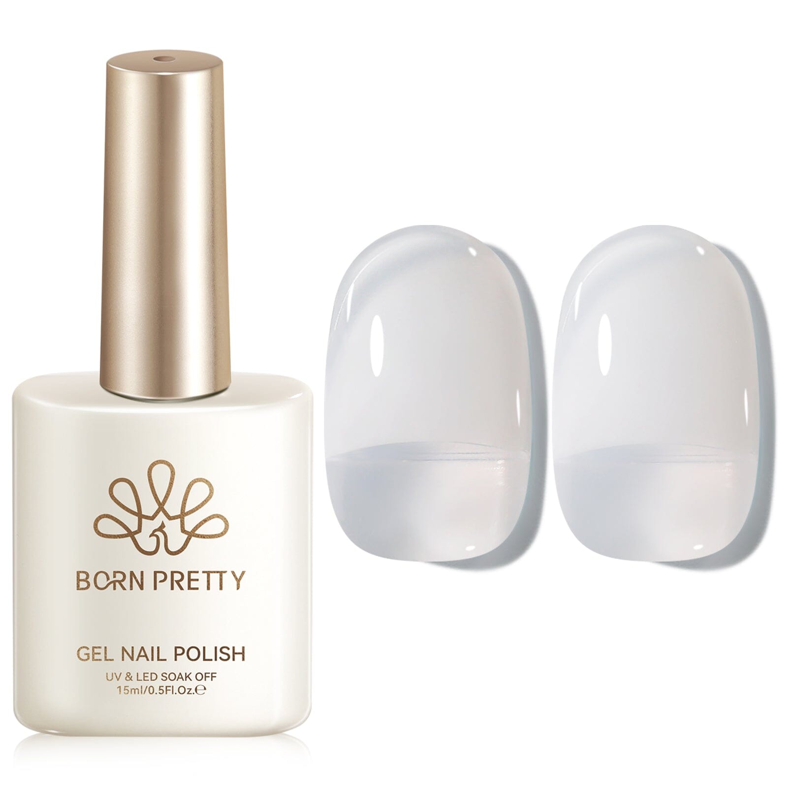 Jelly Gel Polish TS01~TS71 15ml Gel Nail Polish BORN PRETTY TS55 White Aura