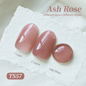 Jelly Gel TS57 Ash Rose 15ml Gel Nail Polish BORN PRETTY