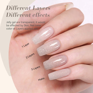Jelly Gel TS59 Floating Light 15ml Gel Nail Polish BORN PRETTY