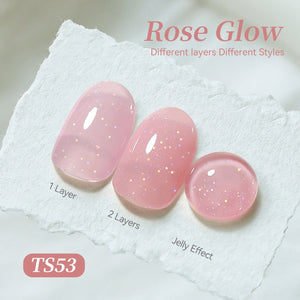 Jelly Gel TS53 Rose Glow 15ml Gel Nail Polish BORN PRETTY