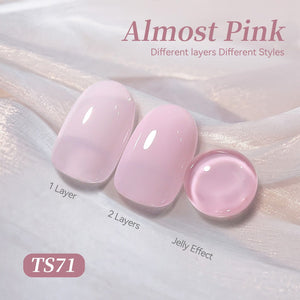 Jelly Gel TS71 Almost Pink 15ml Gel Nail Polish BORN PRETTY