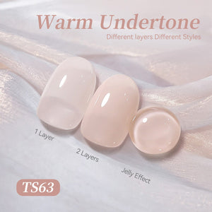 Jelly Gel TS63 Warm Undertone 15ml Gel Nail Polish BORN PRETTY