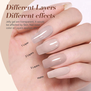 Jelly Gel TS66 Light Cover 15ml Gel Nail Polish BORN PRETTY
