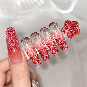 Reflective Glitter Gel SZ55 Scarlet Flame 10ml