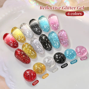 Reflective Glitter Gel SZ56 Liquid Gold 10ml