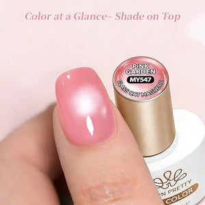 Glass Cat Magnetic Gel MY547 Pink Garden 10ml Gel Nail Polish BORN PRETTY