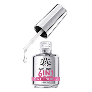New Upgrade 6 In 1 Nail Glue Gel 15ml Gel Nail Polish BORN PRETTY