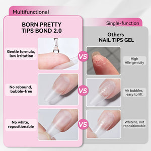 New Upgrade 6 In 1 Nail Glue Gel 15ml Gel Nail Polish BORN PRETTY