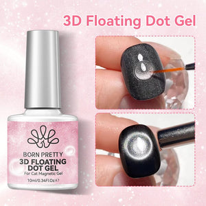 3D Floating Dot Gel & Magnetic Gel Set #01 10ml Gel Nail Polish BORN PRETTY