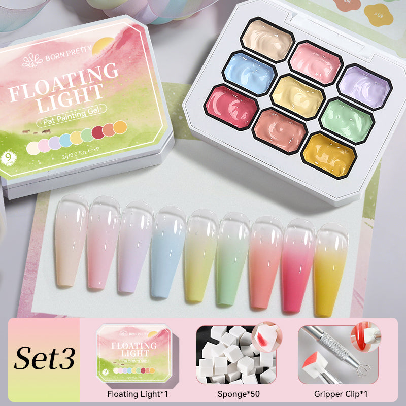 9 Grids Pat Painting Gel with Tooks Kit #03