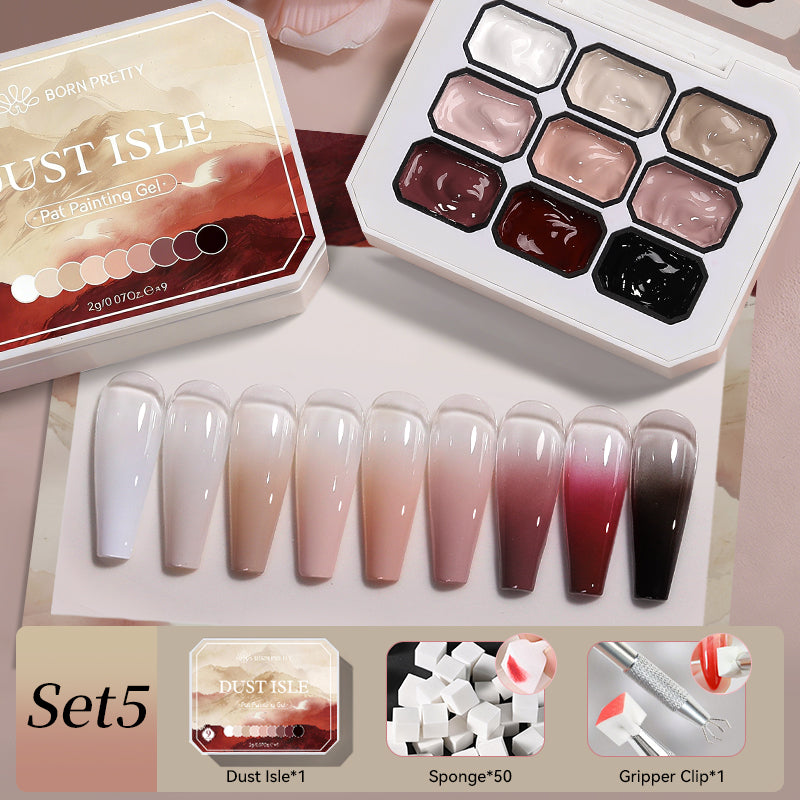 9 Grids Pat Painting Gel with Tooks Kit #05