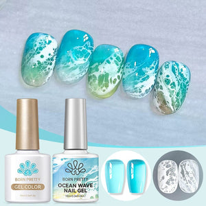 Ocean Wave Nail Gel Set 10ml Gel Nail Polish BORN PRETTY Set 4