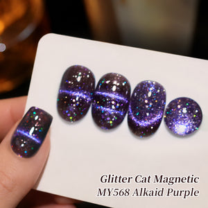 Glitter Cat Magnetic Gel MY568 Alkaid Purple 10ml