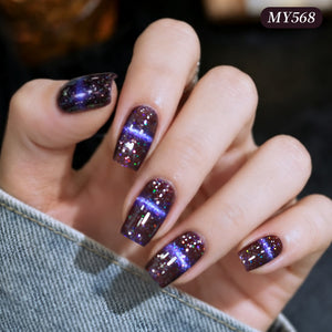 Glitter Cat Magnetic Gel MY568 Alkaid Purple 10ml