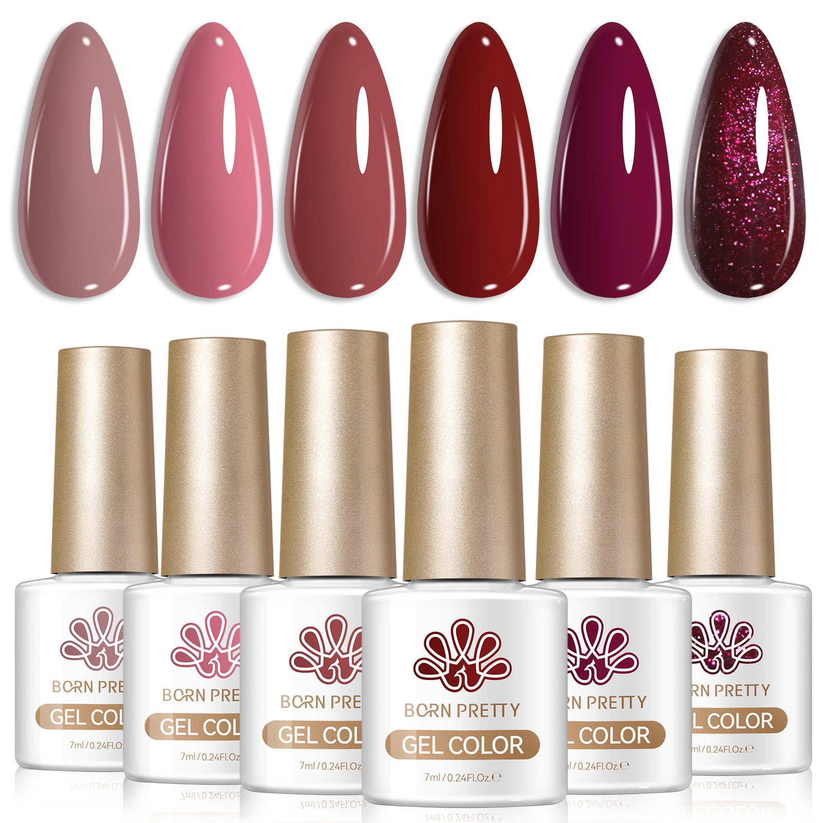 6 Colors Gel Set S66 Wine Night 7ml