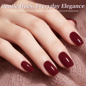 6 Colors Gel Set S66 Wine Night 7ml Gel Nail Polish BORN PRETTY