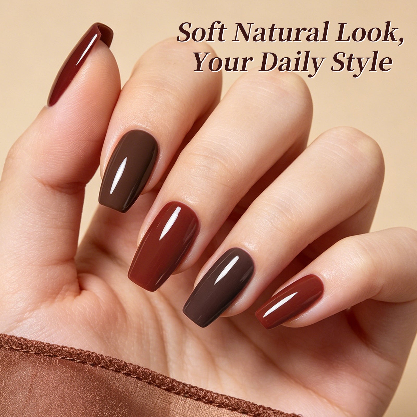 6 Colors Gel Set S68 Autumn Brown 7ml