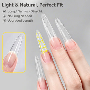 300pcs Long Oval Nail Tips