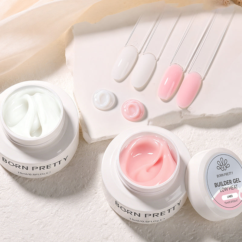 Low Heat Builder Gel & Dual Nail Forms Set