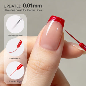 4 Colors Liner Gel Set Red Green 8ml Gel Nail Polish BORN PRETTY