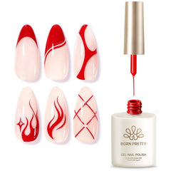 Bright Red Liner Gel 15ml Gel Nail Polish BORN PRETTY