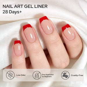 Bright Red Liner Gel 15ml Gel Nail Polish BORN PRETTY