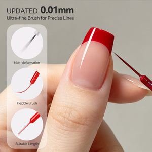 Bright Red Liner Gel 15ml Gel Nail Polish BORN PRETTY