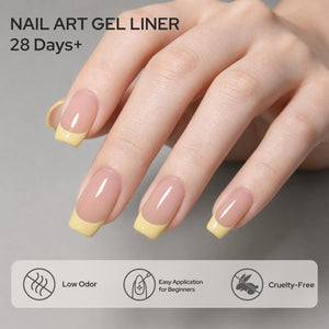 Lemon Yellow Liner Gel 15ml Gel Nail Polish BORN PRETTY