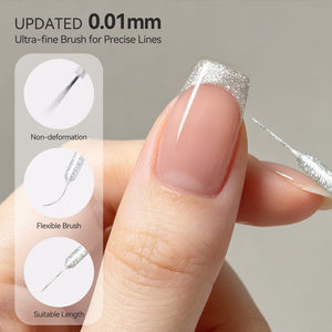 Platinum Silver Liner Gel 15ml Gel Nail Polish BORN PRETTY