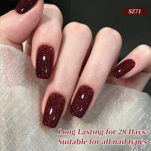 Reflective Gel SZ71 Amber Gilt 15ml Gel Nail Polish BORN PRETTY