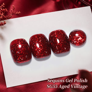 Glitter Gel SG55 Aged Vintage 15ml Gel Nail Polish BORN PRETTY