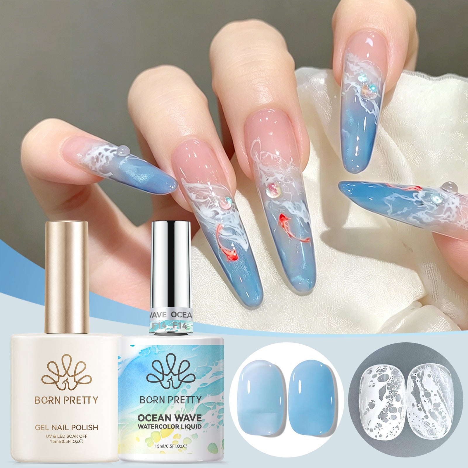 Ocean Wave Watercolor Liquid Set 15ml