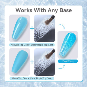 Water Ripple Top Coat 15ml Base & Top Coat BORN PRETTY