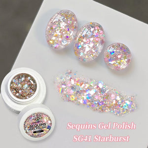 Sequins Gel SG41 Starburst 5ml Gel Nail Polish BORN PRETTY