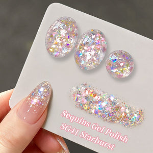 Sequins Gel SG41 Starburst 5ml Gel Nail Polish BORN PRETTY