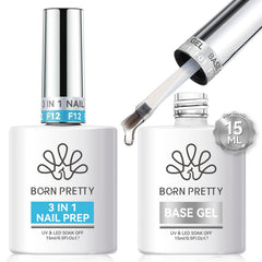 Base Gel & Nail Prep Set 15ml Base & Top Coat BORN PRETTY