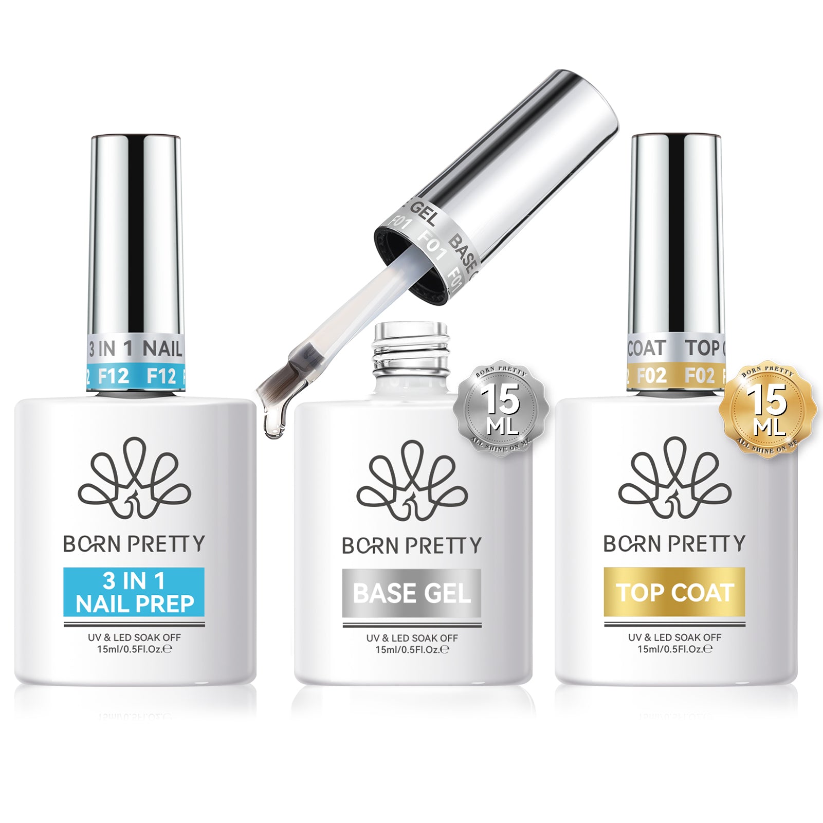 Base & Top & Prep Set 15ml