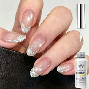 Platinum Silver Liner Gel 8ml Gel Nail Polish BORN PRETTY