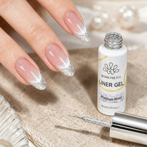 Platinum Silver Liner Gel 8ml Gel Nail Polish BORN PRETTY