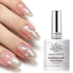 Pearl White Watercolor Nail Polish 15ml Nail Polish BORN PRETTY