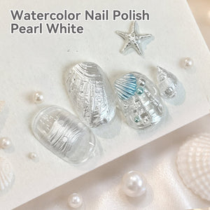 Pearl White Watercolor Nail Polish 15ml Nail Polish BORN PRETTY