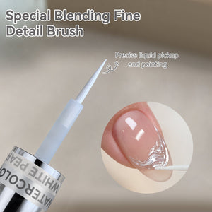 Pearl White Watercolor Nail Polish 15ml Nail Polish BORN PRETTY