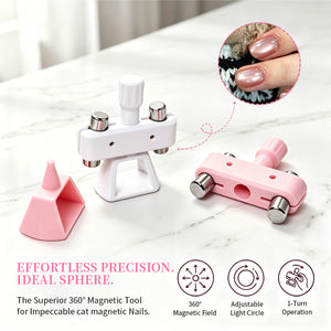White Rotating Stand Strong Magnet Automatic Cat Magnetic Tool