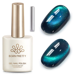 Colored Cat Magnetic Gel MY682 Teal Turquoise 15ml Gel Nail Polish BORN PRETTY