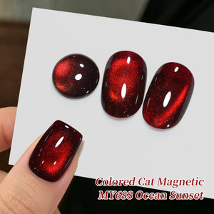 Colored Cat Magnetic Gel MY688 Ocean Sunset 15ml Gel Nail Polish BORN PRETTY