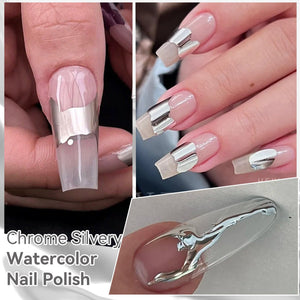Chrome Silvery Watercolor Nail Polish 15ml Nail Polish BORN PRETTY