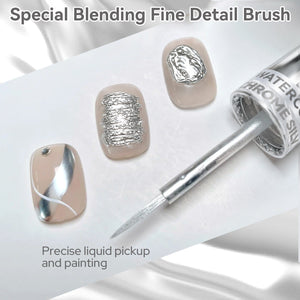 Chrome Silvery Watercolor Nail Polish 15ml Nail Polish BORN PRETTY