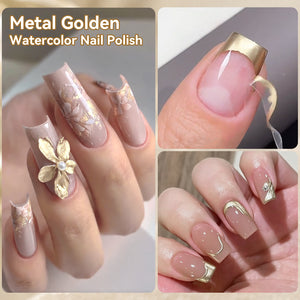 Metal Gold Watercolor Nail Polish 15ml